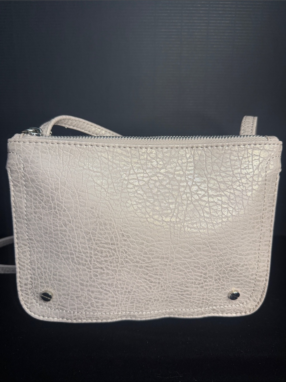 Express Pale Blush Textured Crossbody Purse